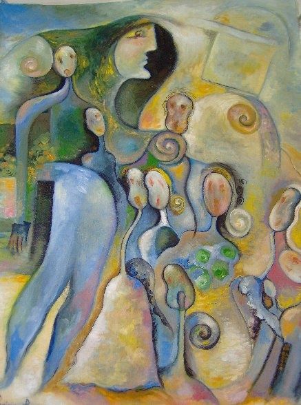 Malarstwo zatytułowany „The Voiage of Chirio” autorstwa Roxana Donisanu, Oryginalna praca, Olej