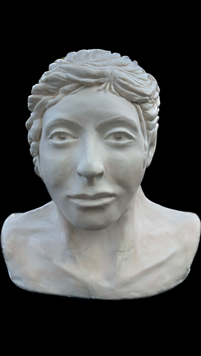 Скульптура под названием "Aliane" - Roxane Chaplet, Подлинное произведение искусства, Глина