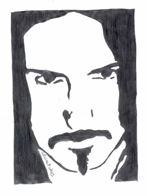 Drawing titled "Trent Reznor" by Roxxxy Dope, Original Artwork