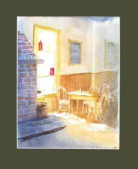 Pintura intitulada "Cafe in Wanaka" por Roy Boston, Obras de arte originais, Óleo