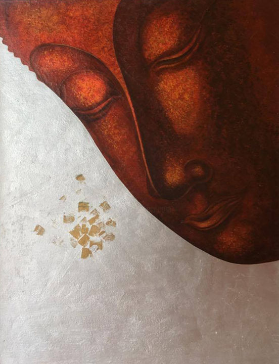 "Happy Buddha Ancien…" başlıklı Tablo Royalthaiart tarafından, Orijinal sanat, Akrilik