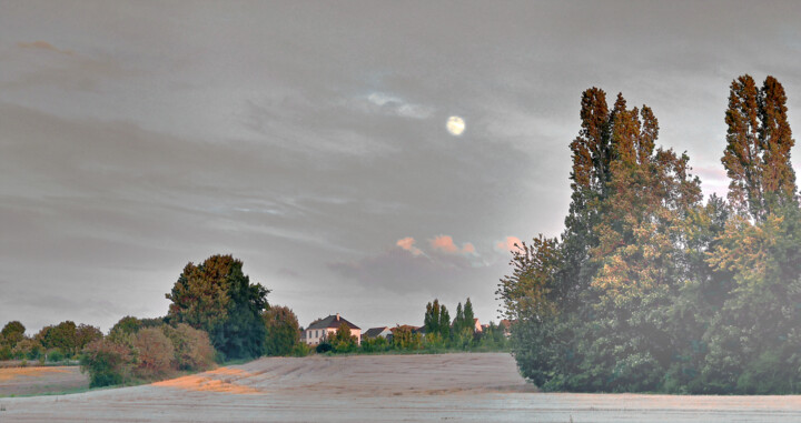 Photographie intitulée "Crépuscule en Isle…" par Michel Guillaumeau, Œuvre d'art originale, Photographie manipulée