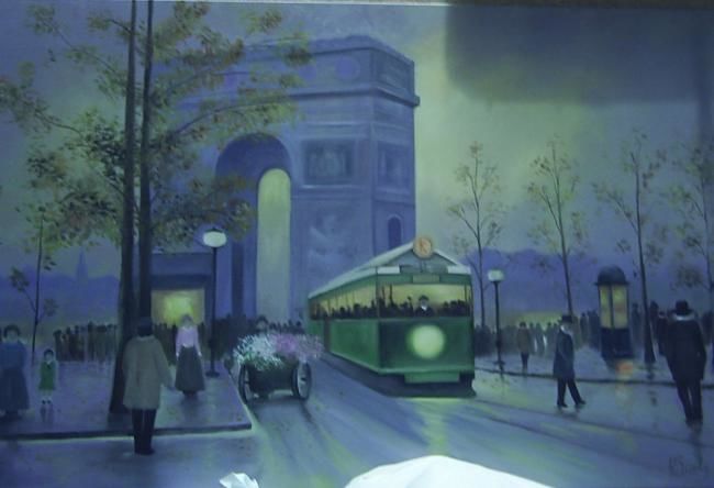 Pintura intitulada "Paris" por Rosangela Suely, Obras de arte originais