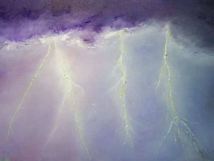 Pintura intitulada "Storm" por Rosangela Suely, Obras de arte originais