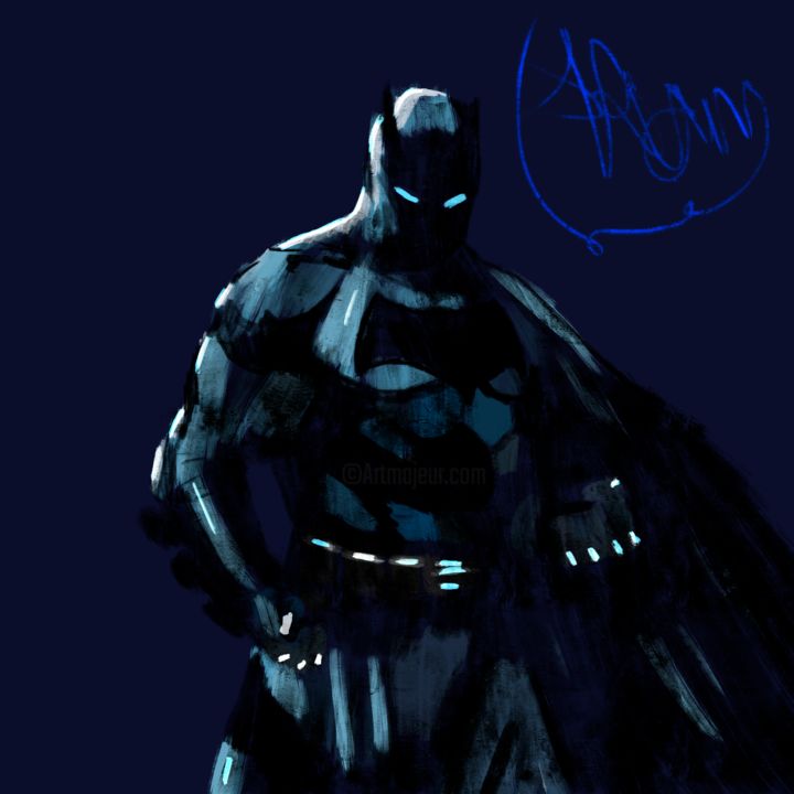 Artes digitais intitulada "I'm Batman" por Ruan Oliveira Ferrari, Obras de arte originais, Trabalho Digital 2D