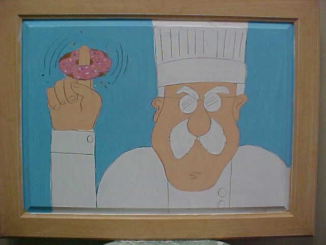 Painting titled "Whoop De Donut" by Rubberducky, Original Artwork