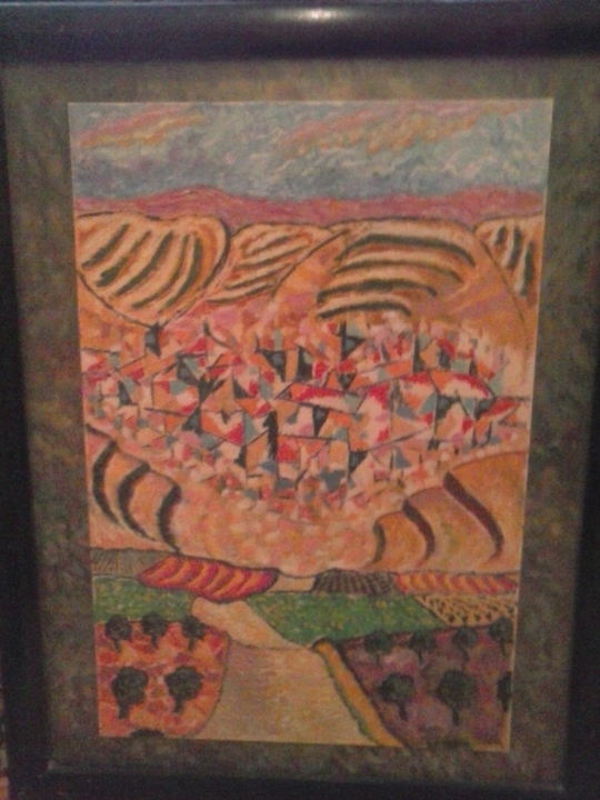 Schilderij getiteld "Agro" door Ruben Benquesus, Origineel Kunstwerk
