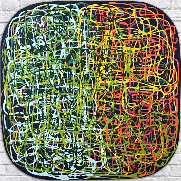 绘画 标题为“Maisi 828” 由Ruben Abstract, 原创艺术品, 丙烯