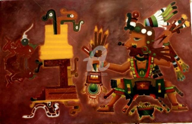 Fotografie getiteld "codice azteca" door Ruben Ornelas, Origineel Kunstwerk
