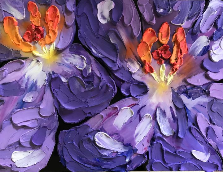 Painting titled "CROCUS" by Ruben, Original Artwork, Other