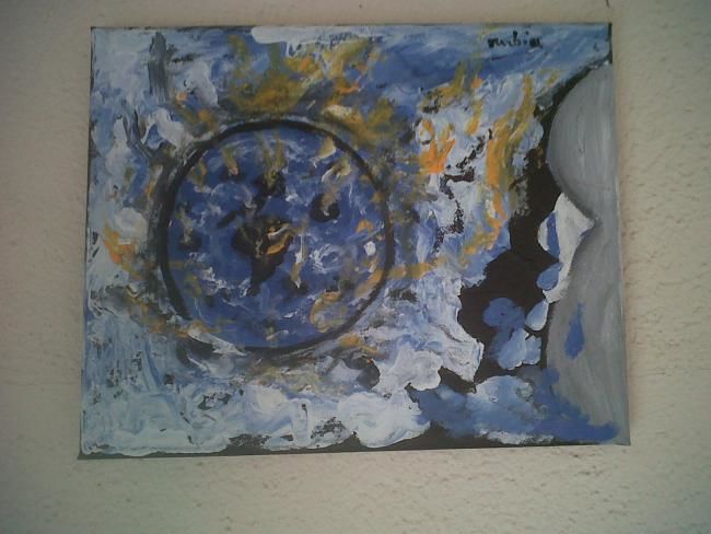Painting titled "l' impuissance" by Rubia, Original Artwork, Oil