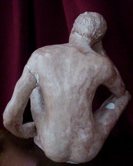 Sculpture intitulée "Homme / vue de dos" par Marion Rudermann, Œuvre d'art originale