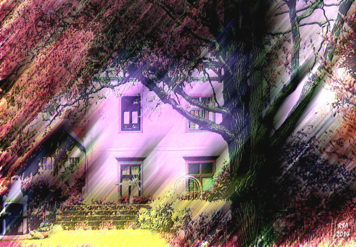 Digital Arts titled "old house" by Atlan, Original Artwork