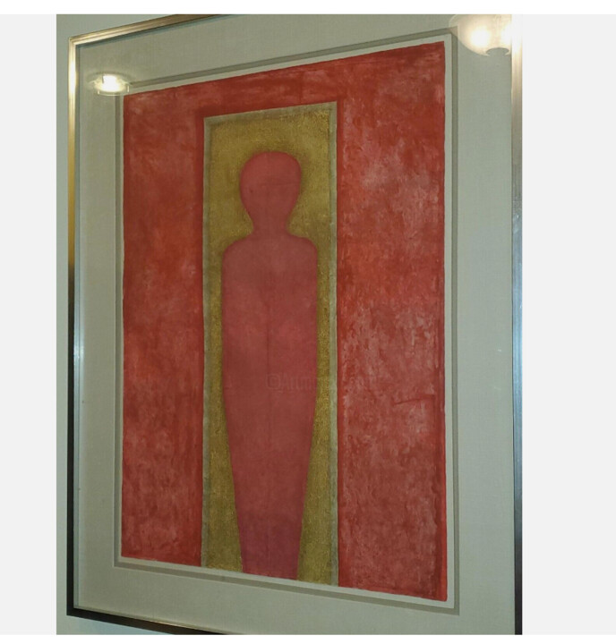 Incisioni, stampe intitolato "Figura de pie" da Rufino Tamayo, Opera d'arte originale, Litografia