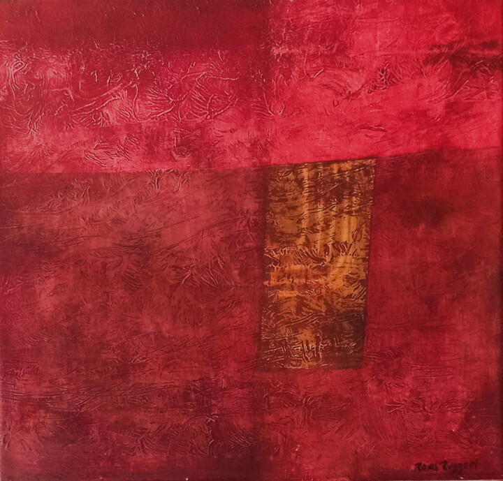 Картина под названием "Abstract 4" - Ruggeri, Подлинное произведение искусства, Акрил Установлен на Деревянная рама для носи…