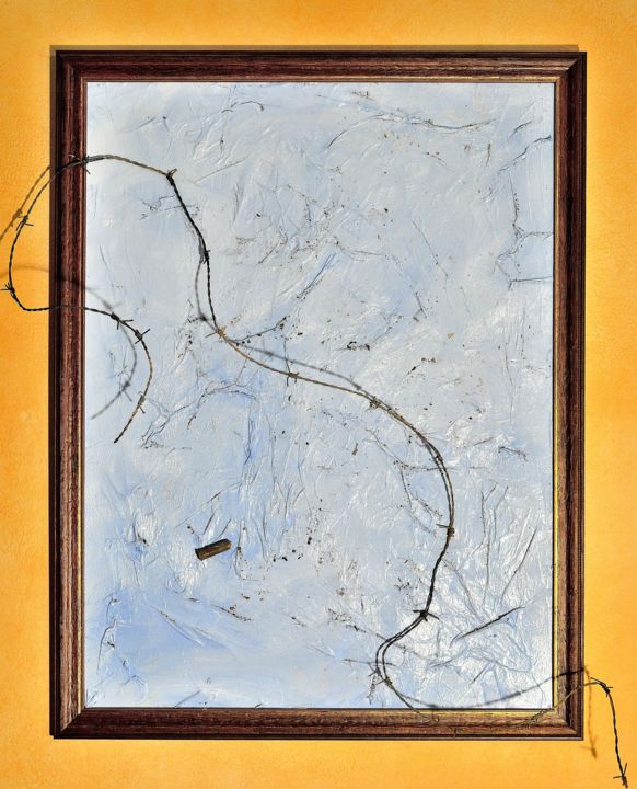 Pittura intitolato "Attriti in adamello" da Hruod Ger, Opera d'arte originale, Olio