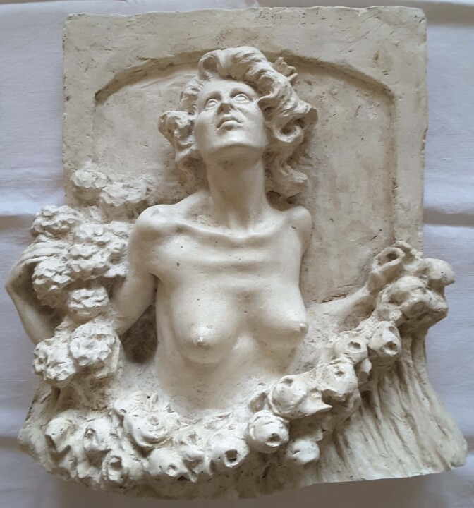 Scultura intitolato "IL RISVEGLIO" da Ruggero Zamponi, Opera d'arte originale, Gesso