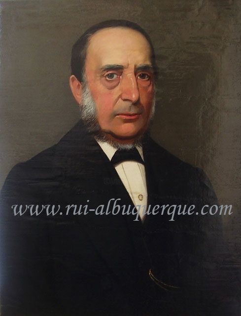 Painting titled "Retrato de Senhor -…" by Rui Albuquerque, Original Artwork