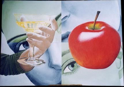 Peinture intitulée "TENTATIONS" par Jean-François Ruiz-Cuevas, Œuvre d'art originale,