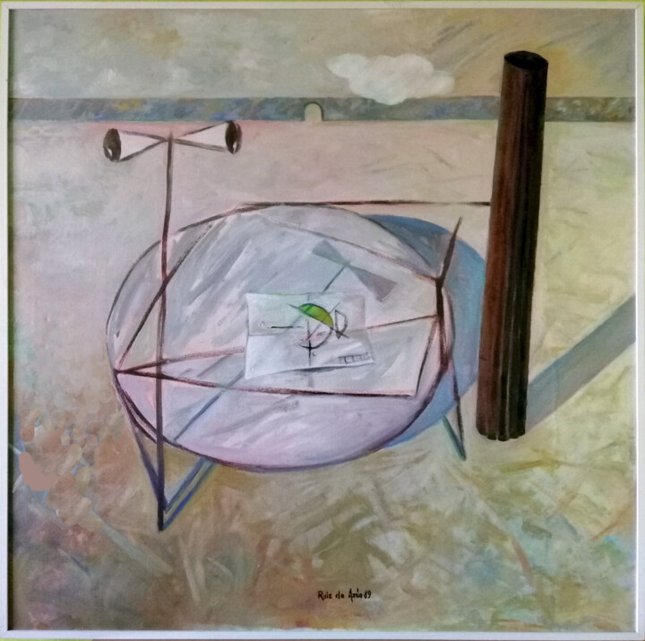 Pintura titulada "Elementos para un p…" por Ruiz De Azúa Juan Carlos, Obra de arte original, Oleo Montado en Bastidor de cam…