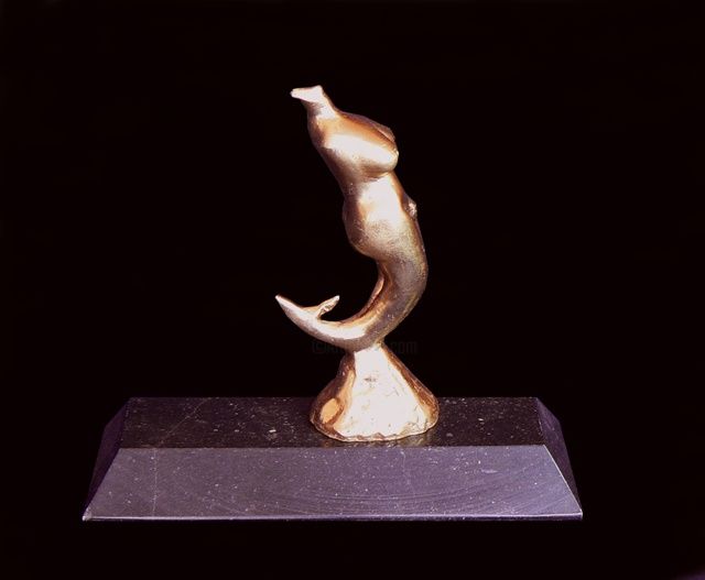 Escultura titulada "Hook for male fish" por Rumen Sabev, Obra de arte original
