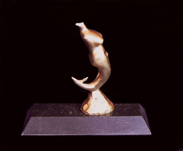 Sculpture titled "Hook for male fish" by Rumen Sabev, Original Art,