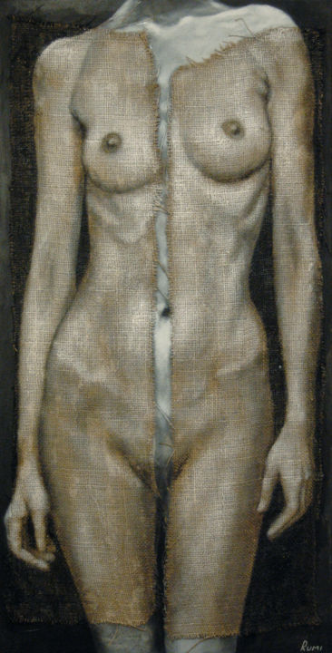 Painting titled ""Cover V"" by Rumen Spasov, Original Art, Acrylic