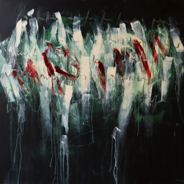 Pintura titulada "incomunicado ¦ are…" por Rupert Cefai, Obra de arte original, Acrílico Montado en Bastidor de camilla de m…