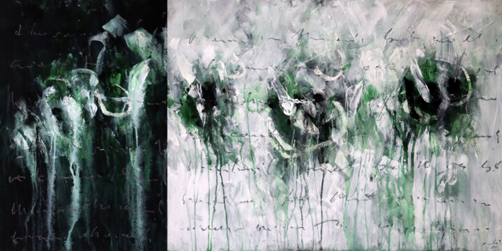 Peinture intitulée "incommunicado ¦ som…" par Rupert Cefai, Œuvre d'art originale, Acrylique Monté sur Panneau de bois