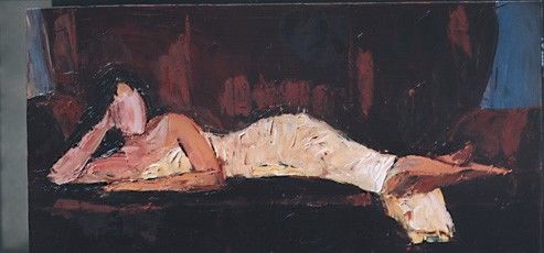 Painting titled "Sirena V" by Carolina Ruscio, Original Artwork