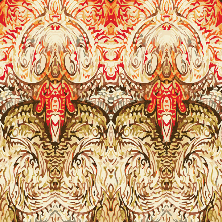 Digital Arts titled "gr-batik-pattern-fu…" by Gabor Ruszkai, Original Artwork