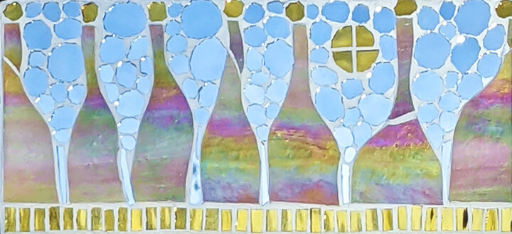 Escultura intitulada "Bottles of Spirit (…" por Ruta Sevo, Obras de arte originais, Mosaico
