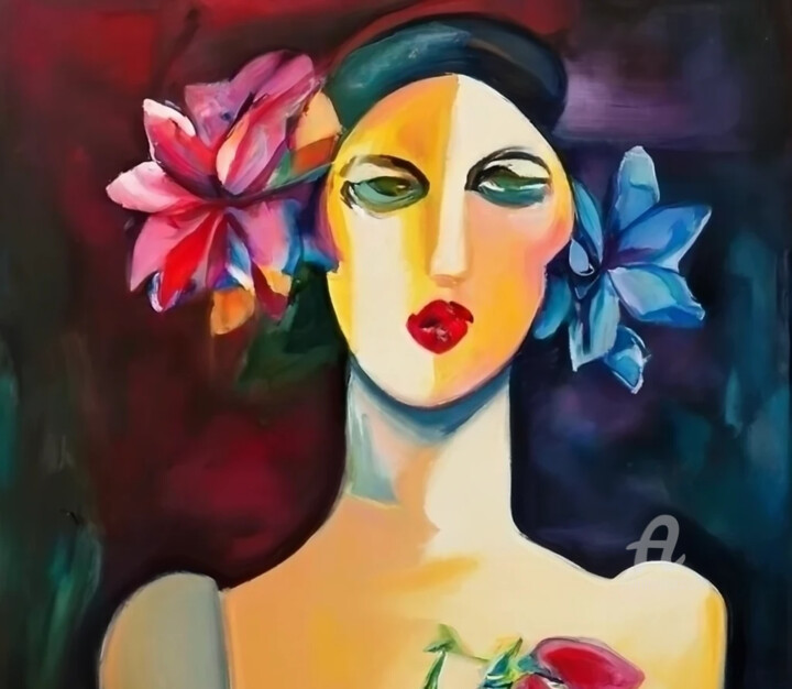 Digital Arts titled "Isabella" by Rute Carlos, Original Artwork, Digital Painting