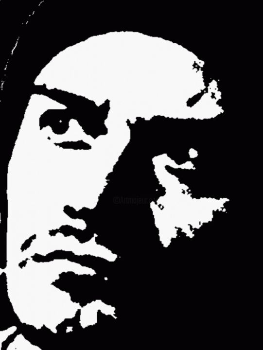 Arte digital titulada "Mike Patton" por Ruz Forest, Obra de arte original, Otro