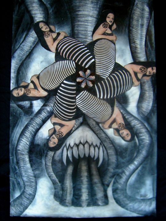 Digitale Kunst mit dem Titel "the illuminachicks…" von Ruz Forest, Original-Kunstwerk
