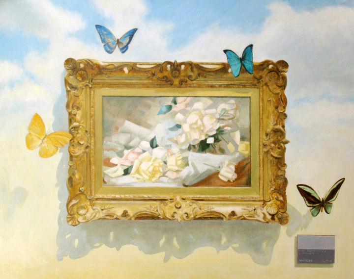 Painting titled "The Butterfly Effect" by Richard Whincop, Original Artwork, Oil