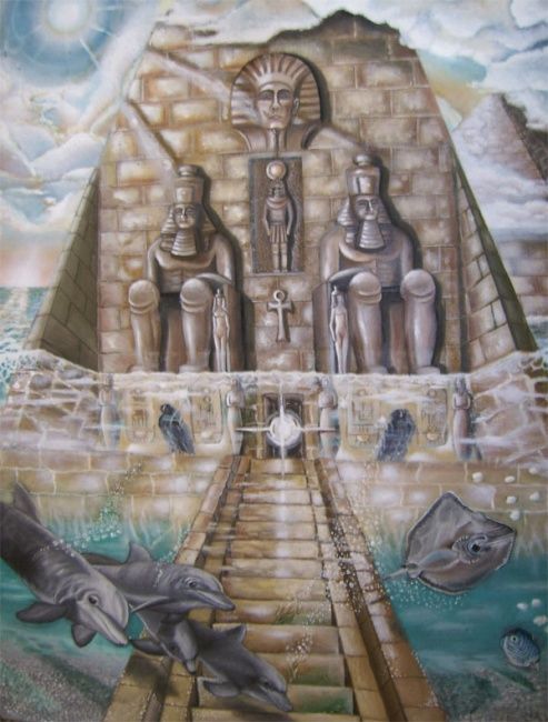 Painting titled "The Atlantis.Lost c…" by Rws68, Original Art,