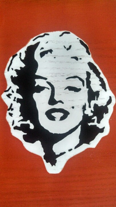 Malerei mit dem Titel "Marilyn Monrow love…" von Ryan Boyd (streetheart), Original-Kunstwerk