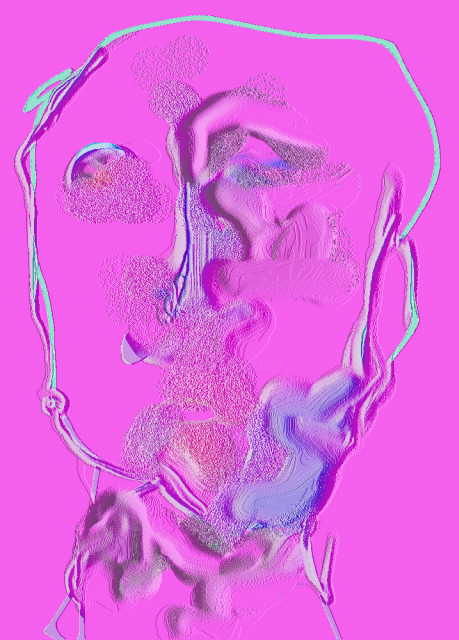 Цифровое искусство под названием "Своеобычный человек" - Rybalko, Подлинное произведение искусства, Цифровая живопись