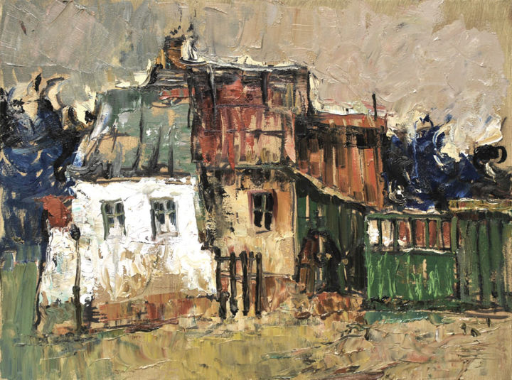 Painting titled "этюд" by Borys Rybinsky, Original Art, Oil