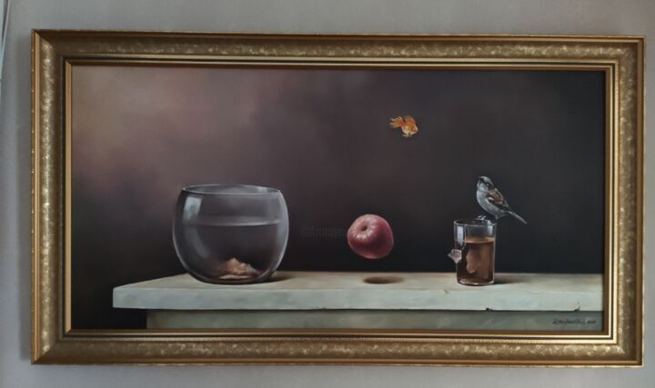 Painting titled "Pasirinkimas" by Rytis Minkevičius, Original Art, Oil
