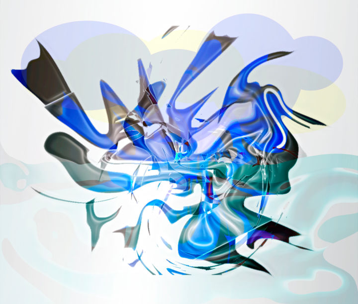 Arts numériques intitulée "Albatros.jpg" par Decolorado, Œuvre d'art originale, Peinture numérique