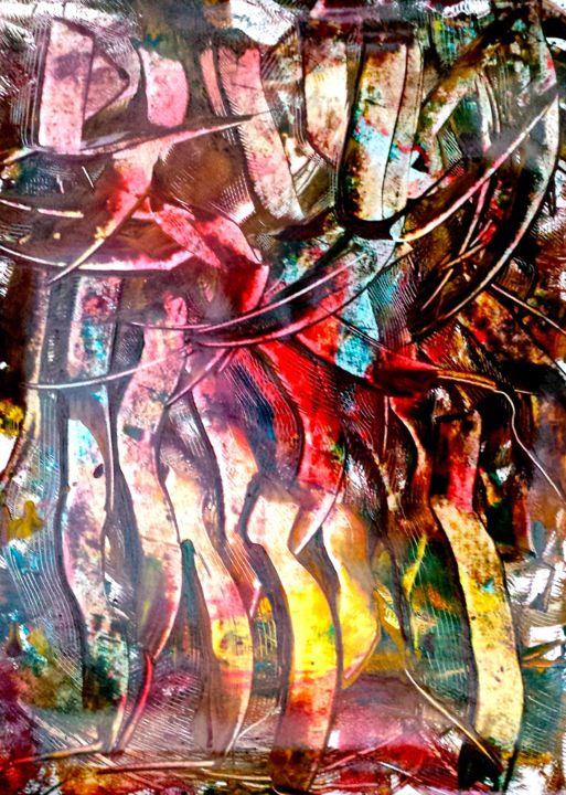 Schilderij getiteld "mantis-religiosa-ma…" door Decolorado, Origineel Kunstwerk, Anders