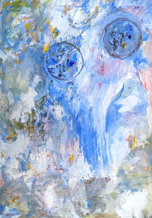 Pintura titulada "Parallel-worlds-mun…" por Decolorado, Obra de arte original,