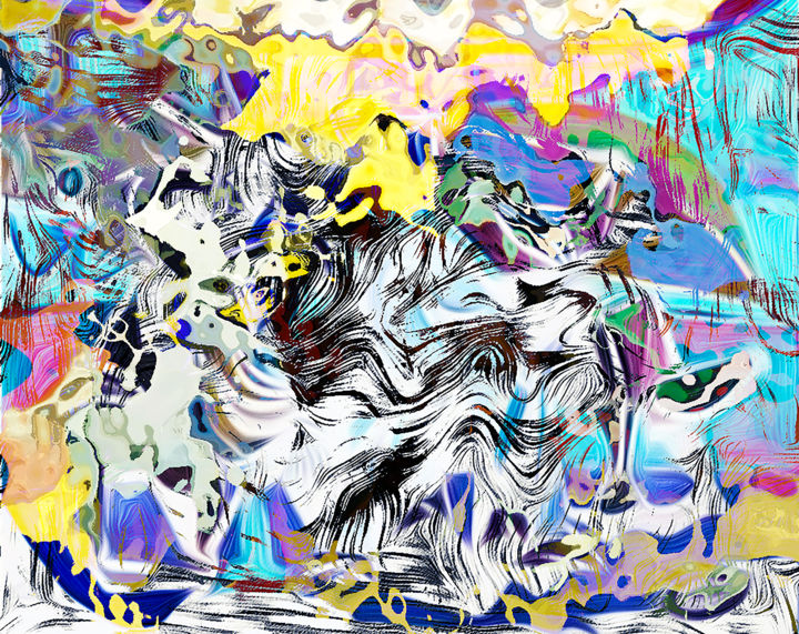 Digitale Kunst mit dem Titel "Snow ZONE.jpg" von Decolorado, Original-Kunstwerk, Digitale Malerei
