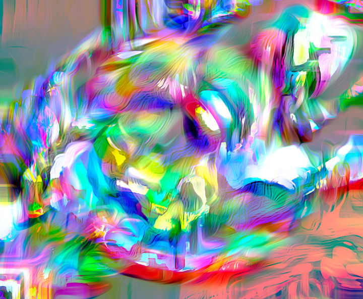 Arte digital titulada "Unicornio.jpg" por Decolorado, Obra de arte original, Pintura Digital