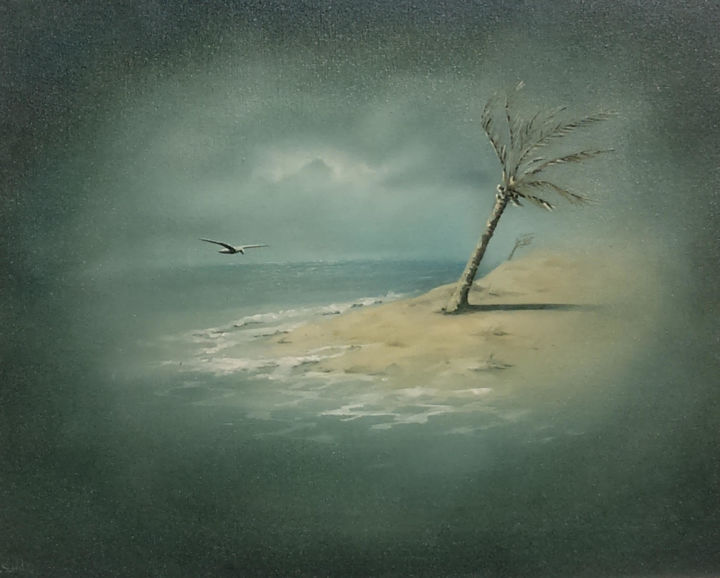 Painting titled "Key West Dream" by Duncan Jamieson, Original Artwork, Oil