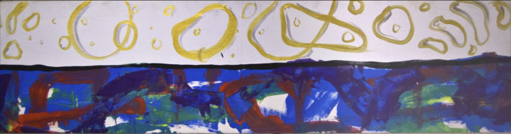 Pittura intitolato "orizzonte" da Sabina Fara, Opera d'arte originale, Acrilico