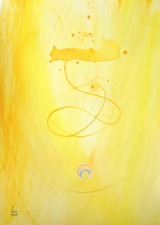 Peinture intitulée "angel (10) #artists…" par Sabina Kiss, Œuvre d'art originale, Acrylique