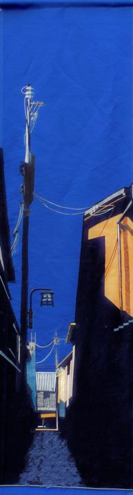 Art textile intitulée "RUE DE KYOTO.jpg" par Sabine Christin, Œuvre d'art originale,